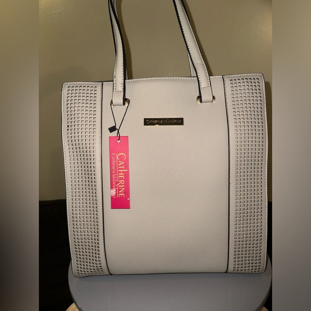 Catherine Malandrino Grey Tote Bag